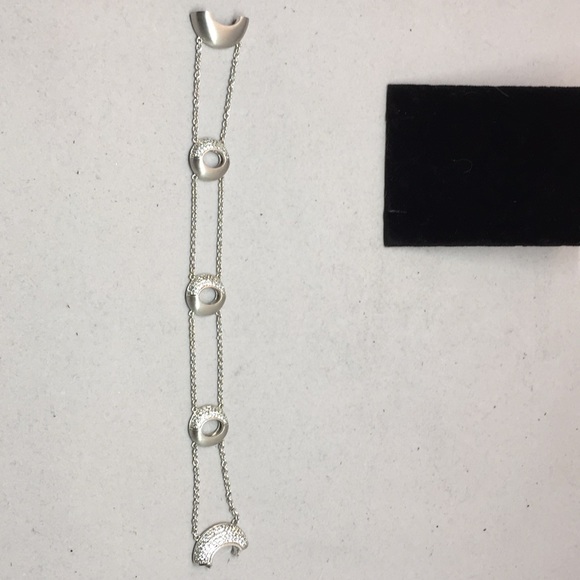 Petra Azar sterling and white sapphire bracelet - Picture 2 of 8